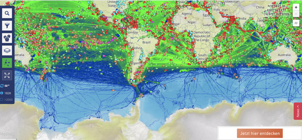 Using real time data of ship positions in teaching? - Adventures in ...