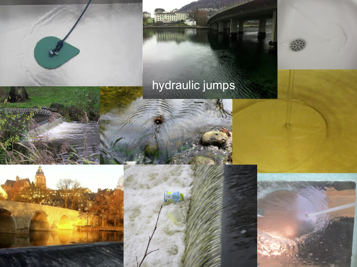 Collection of hydraulic jumps. By Mirjam S. Glessmer