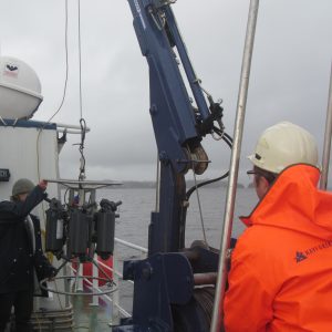 Taking water samples - Adventures in Oceanography and Teaching