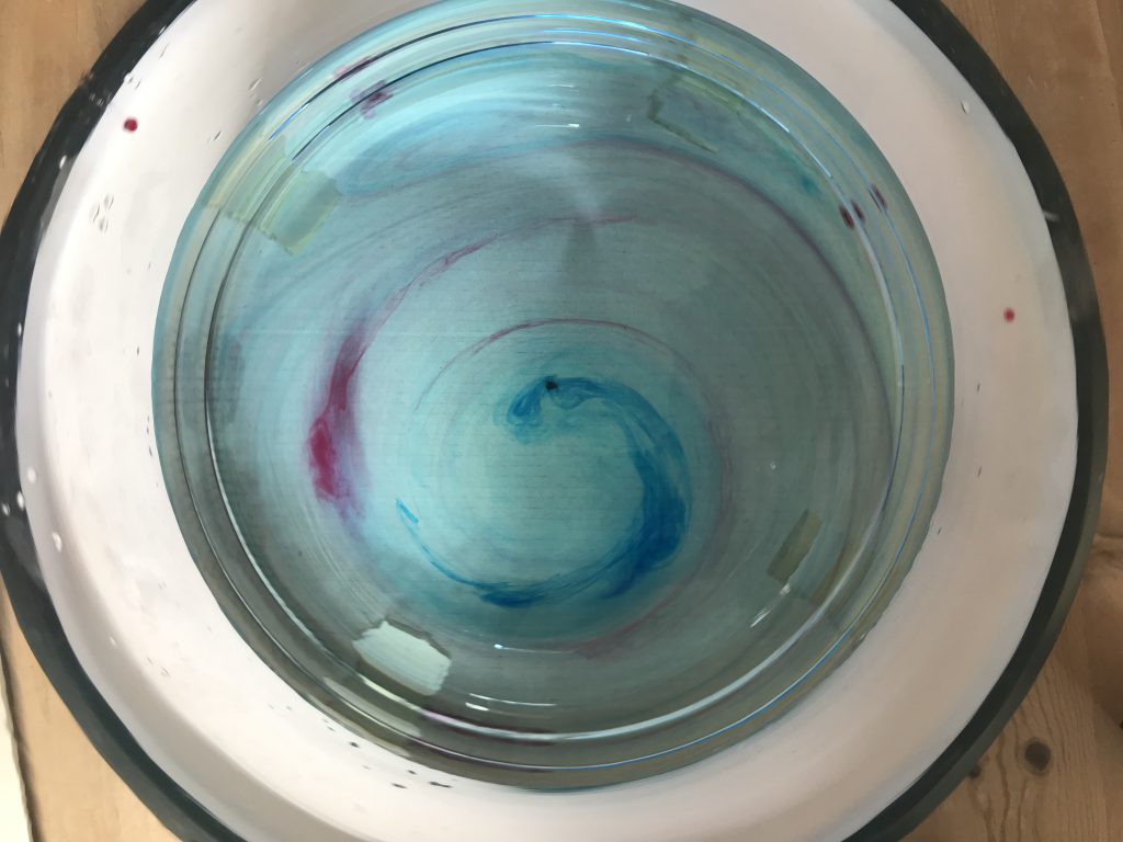 Spinning dye curtain - when a tank full of water has not reached solid body  rotation yet - Adventures in Oceanography and Teaching