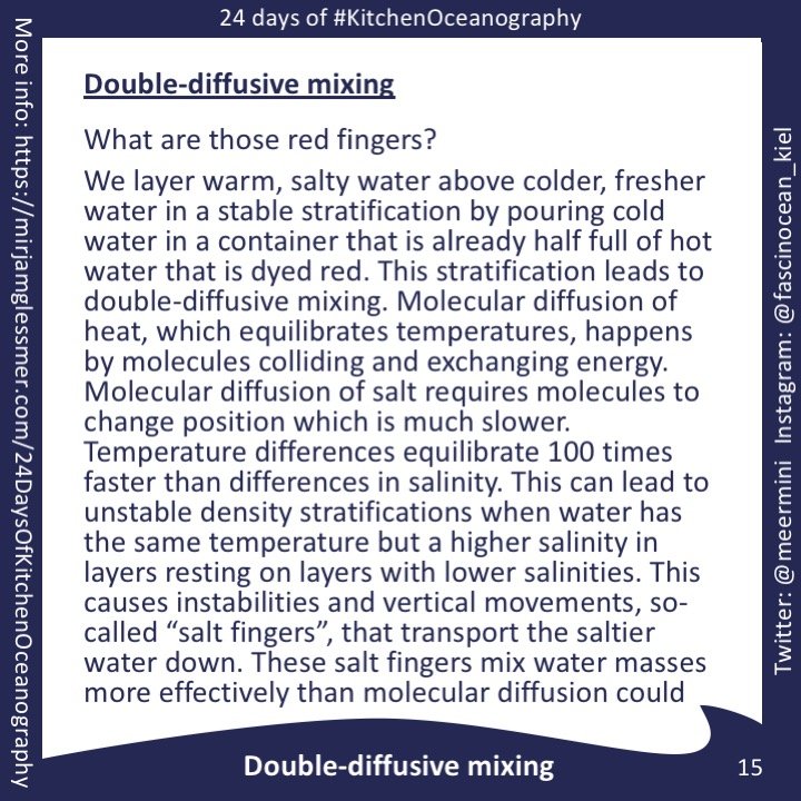 24 Days of #KitchenOceanography - Double-diffusive mixing - Adventures ...