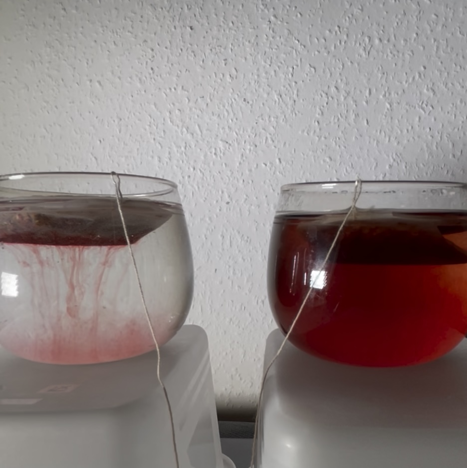 tea bag diffusion experiment